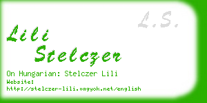 lili stelczer business card